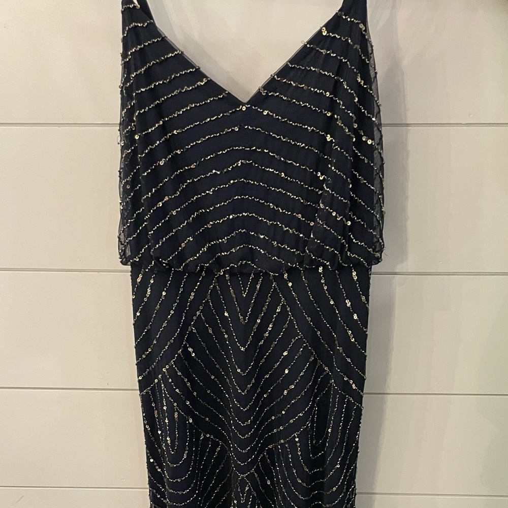 Adrianna Papell Sequin Dress - Navy